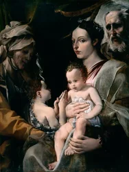 La Sainte Famille avec Sainte Élisabeth et Saint Jean